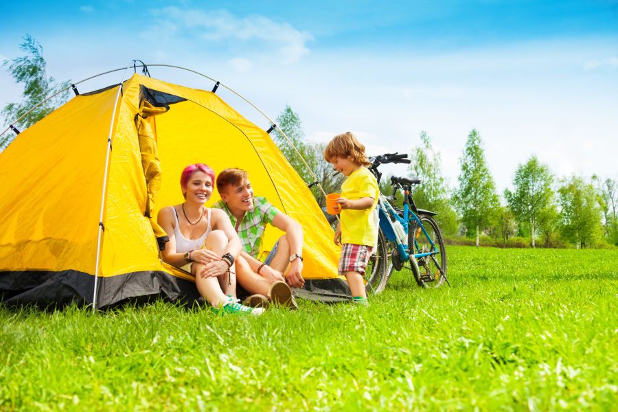 famille au tossa de mar camping